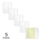 C-Line Products 8-1/2" x 11" Clear Super Heavyweight Poly Binder Pockets, 5/PK, 10PK/BX, 4BX/CT 57537-BX - alternate 1