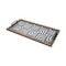 Homeroots 32in Brown and Black Glass Metal And Wood Geometric Serving Tray With Handles 376028 - alternate 3