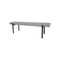Homeroots 63in Gray and Black Concrete Dining Bench 473175 - alternate 5