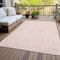 Homeroots 8' X 10' Pink And Gray Abstract Washable Indoor Outdoor Area Rug 599001 - alternate 7