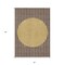 Homeroots 5' X 8' Brown And Beige Striped Washable Indoor Outdoor Area Rug 597152 - alternate 7