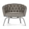Abbeyshea Whisper, PVC Coated Faux Leather, Contract Grade, Upholstery Fabric, Fawn WHISPWHI2150 - alternate 2