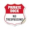 Signmission Private Dock Shield Sign No Trespassing, 18 Inch X 18 Inch, Vinyl Decal SHI-D-18-434 - alternate 1