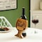 Vintiquewise Decorative Metal Goblet Shape Wine Bottle and Cork Holder A Unique Home Decor Piece and QI004682 - alternate 6