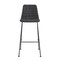 Homeroots Set of Two 30" Black Fabric and Steel Low Back Bar Height Bar Chairs 544694 - alternate 4