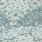 Homeroots 8' Teal Blue And Ivory Round Medallion Washable Indoor Outdoor Area Rug 617469 - alternate 5