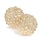 Homeroots Set Of 2 4" Polished Spheres In Brilliant Shiny Luster Finished And Golden Frame, 2PK 383756 - alternate 3