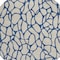 Homeroots 8' Beige And Blue Round Geometric Washable Indoor Outdoor Area Rug 599174 - alternate 5