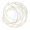 Homeroots 26" Gold Metal Abstract Round Hanging Wall Art Decor 379845 - alternate 3