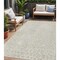 Homeroots 5' X 8' Beige And Ivory Geometric Washable Indoor Outdoor Area Rug 595050 - alternate 1