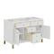 James Martin Vanities Chicago 48in Single Vanity, Glossy White, w/ 3 CM Parisien Bleu Silestone Top 503-V48-GW-FPBL - alternate 7