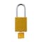 Brady Keyed Alike Padlock Unique Set Aluminum Ylw 1.5 in Steel Shackle Keycode 4 SDAL-YLW-38ST-004 - alternate 4
