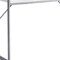 Homeroots 48" White and Silver Computer Desk With Two Drawers 333486 - alternate 4