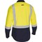 Bisley Dual-Certified AR/FR Men's Ripstop Long Sleeve Button Down, Industrial Wash Durable 385MFRHS-YN/2XT - alternate 2