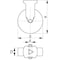 Blickle SS Kngpn Rigid Cstr, Nyln, 3", 165 lb., Blk BRXA-PO 76G - alternate 2