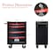 Wrightmaster 22 in. W x 13.6 in. D 4-Drawer Metal Roller Cabinet Tool Chest in Black ZR-245246 - alternate 6