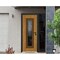 Vdomdoors Steel Door Ballucio 6644 Natural Oak Black Side Exterior Window Sidelite Entry Door Painted W36+12x BALLUCIO6644EXD-OAKB-W36+12xH80-LH-I - alternate 4