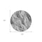 Homeroots 8' Gray Charcoal And Ivory Round Abstract Washable Indoor Outdoor Area Rug 582994 - alternate 5