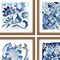 Homeroots Set Of Four Indigo Ornament II Gold Framed Print Wall Art, 4PK 416776 - alternate 4