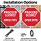 Signmission Proceed Slowly Open Pits, 10 inch X 10 inch, Aluminum Metal Signs, 2PK OC-A-2PACK-10-111 - alternate 6