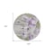 Homeroots 8' Purple And Lavender Round Floral Washable Indoor Outdoor Area Rug 582766 - alternate 6