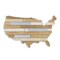 Homeroots 14" X 24" Brown and Gray Wood and Metal Hanging Dimensional Sculpture 489480 - alternate 1