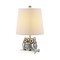 Jonathan Y Justina 16" Ceramic Mini LED Table Lamp, Black/White JYL3014C - alternate 1