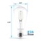 Luxrite Vintage ST19 LED Light Bulb 60 Watt Equivalent, 5CCT 2700K 3000K 3500K 4000K 5000K, 4PK LR21685 - alternate 6