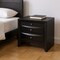 Homeroots 25" Dark Brown Solid Wood Three Drawer Nightstand 285501 - alternate 5