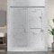 Anzzi 76in x 44-48in. Frameless Sliding Shower Door in Brushed Nickel , 3/8in 10mm Tempered Clear Glass SD-AZ21-01BN - alternate 9