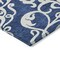 Homeroots 8' X 10' Navy Blue And Ivory Damask Washable Indoor Outdoor Area Rug 614446 - alternate 5