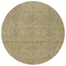 Homeroots 8' Orange Blue And Green Round Floral Washable Indoor Outdoor Area Rug 604627 - alternate 5
