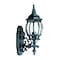 Homeroots Matte Black Glass Globe Wall Light 398578 - alternate 4
