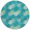 Homeroots 8' Emerald Gray And Ivory Round Polka Dot Washable Indoor Outdoor Area Rug 594234 - alternate 6