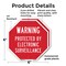 Signmission Warning Protected by Electronic Sur, 6 inch X 6 inch, Plastic Sign, 2PK OC-P-2PACK-6-332 - alternate 6