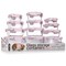 Bakkenmaster Borosilicate Glass Food Storage Containers with Lids, BPA-Free, Airtight and Leak-Proof, Pink, 24PK EMPGFCL24PK - alternate 1