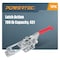 Powertec Toggle Clamp, 700 lbs Cap., 431 Adjustable U Bolt Latch, Antislip Hand Grip 20307N - alternate 1