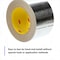 3M Foil Tape, Aluminum, Silver, 50 yd L, 2-3/4 in W 3381 - alternate 6