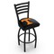 Holland Bar Stool Co 25" Blk Wrinkle Tennessee Swivel Bar Stool, Ladder Back L01425Tennes - alternate 1