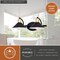 Vaxcel Akron 2 Light Matte Black with Gold Brass Accents Industrial Bathroom Vanity Wall Fixture W0435 - alternate 5