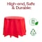 Smarty Had A Party 84 Red Round Disposable Plastic Tablecloths 96 Tablecloths, 96PK 823270-RD-CASE - alternate 6