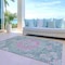 Homeroots 3' X 5' Blue Floral Medallion Washable Indoor Outdoor Area Rug 607842 - alternate 7
