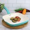 Martha Stewart Everyday Rexford 10 Inch Ceramic Nonstick Aluminum Square Grill Pan in Teal 138522.01 - alternate 4