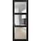 Sartodoors Slab Barn Door Panel, Lucia 2555 Matte Black with Clear Glass, Sturdy Finished Doors, Pocket Clos LUCIA2555S-BLK-42 - alternate 1