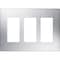 Lutron Designer Wall Plates, Number of Gangs: 3 Stainless Steel, Satin Finish, Stainless Steel CW-3-SS - alternate 1