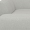 Homeroots 116" Gray Fabric Sofa With Ottoman With Brown Legs 641066 - alternate 6