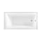 Kingston Brass 60-Inch Acrylic Rectangular 3-Wall Alcove Tub Combo w/ Waste and Overflow Drain, Right Hand Drain CVTDE603122R7 - alternate 4