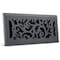 Sierra Grates 4 in. H X 14 in. W Powder Coat Steel, Granite Grey Floor Register FLR414-GRY - alternate 1