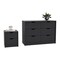 Homeroots Two Piece Black Bedroom Set 526366 - alternate 1