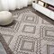 Jonathan Y Marokko Diamond Tribal Medallion Beige/Brown 4 ft. x 6 ft. Indoor/Outdoor Area Rug SMB127A-4 - alternate 7